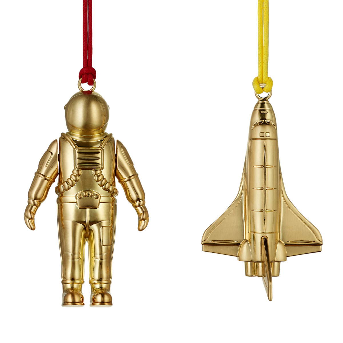 Waterford 2024 Christmas Spaceman and Rocket Golden Ornament