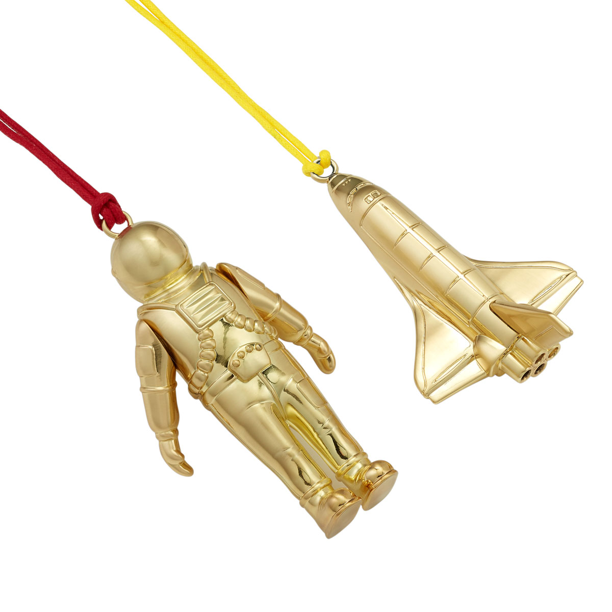 Waterford 2024 Christmas Spaceman and Rocket Golden Ornament