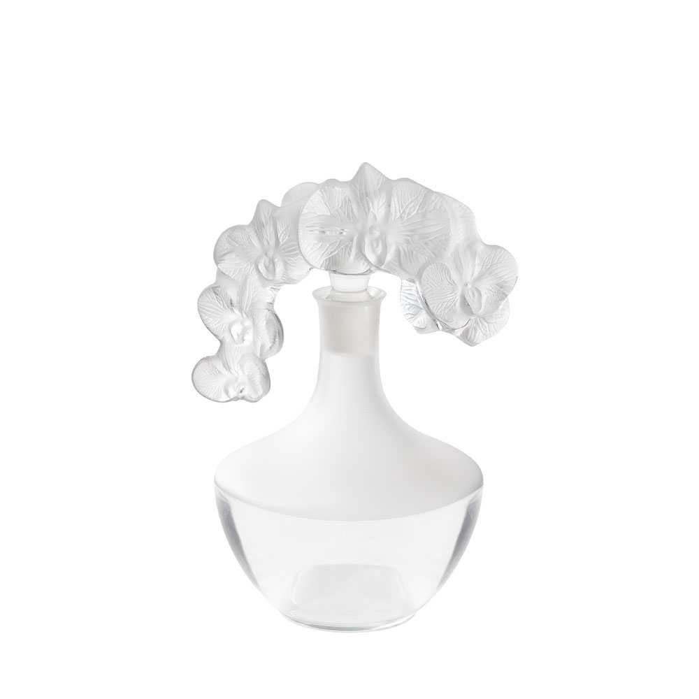 Lalique Orchidee 11" Decanter, Numbered Edition