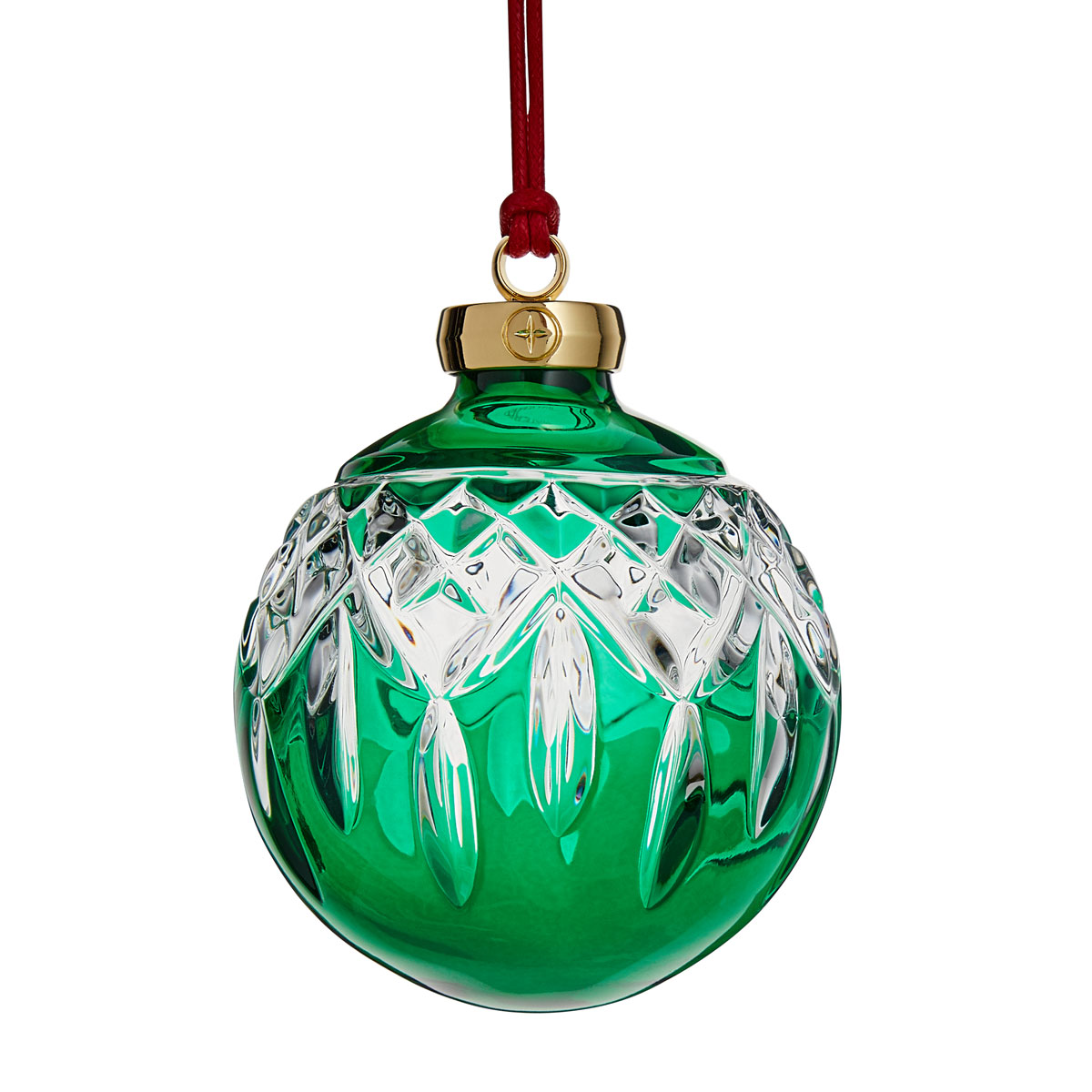 Waterford 2024 Lismore Bauble Ornament, Green