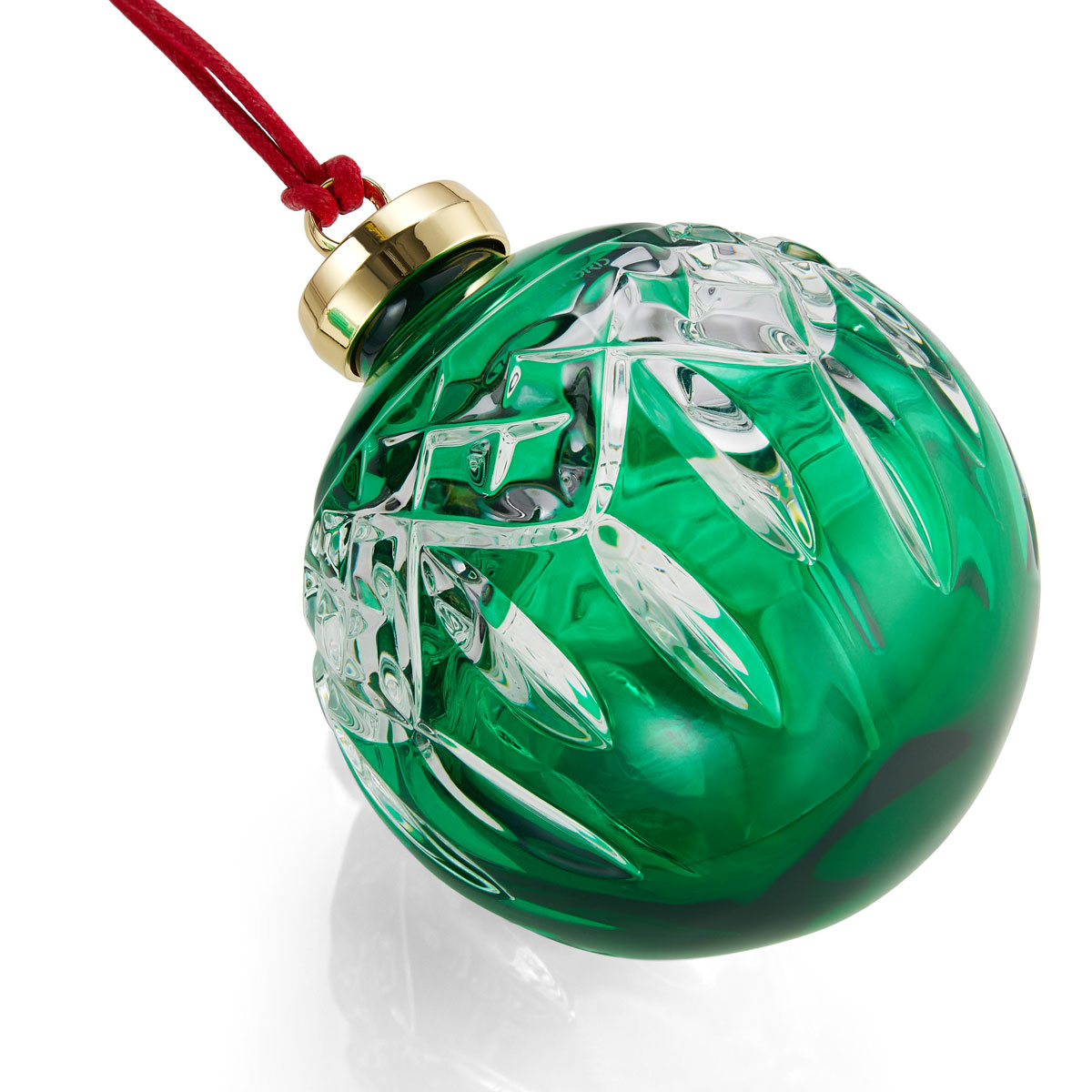 Waterford 2024 Lismore Bauble Ornament, Green