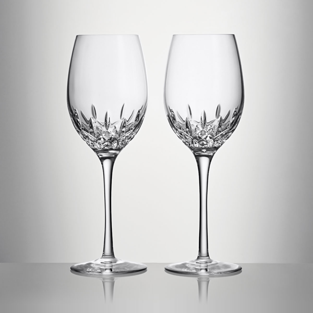 Waterford Lismore Essence Chardonnay White Wine Glasses, Pair