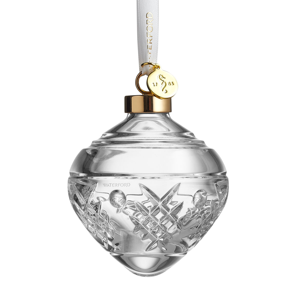 Waterford 2024 Winter Wonders Holly Clear Bauble Ornament