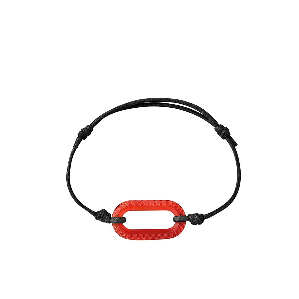 Lalique Empreinte Animale Bracelet Cord Red S