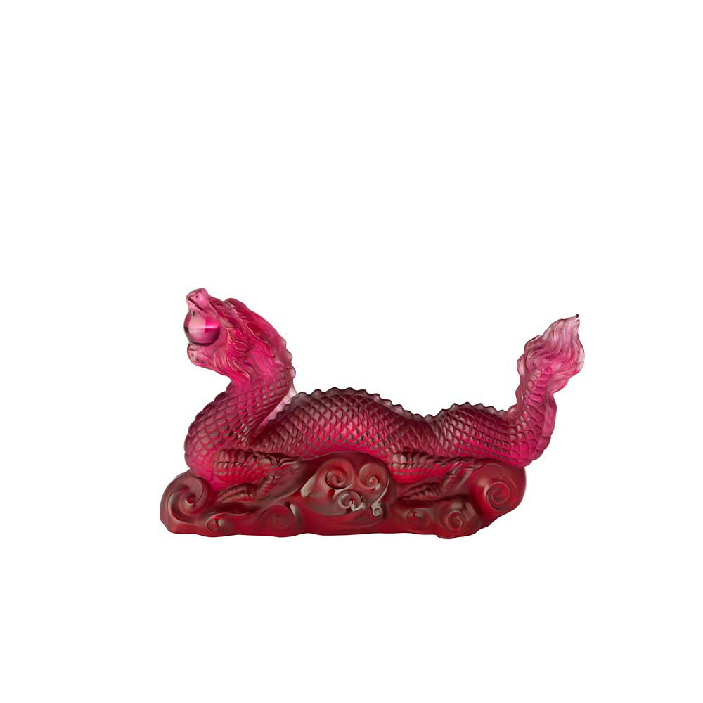 Lalique Zodiac Dragon Tianlong, Red