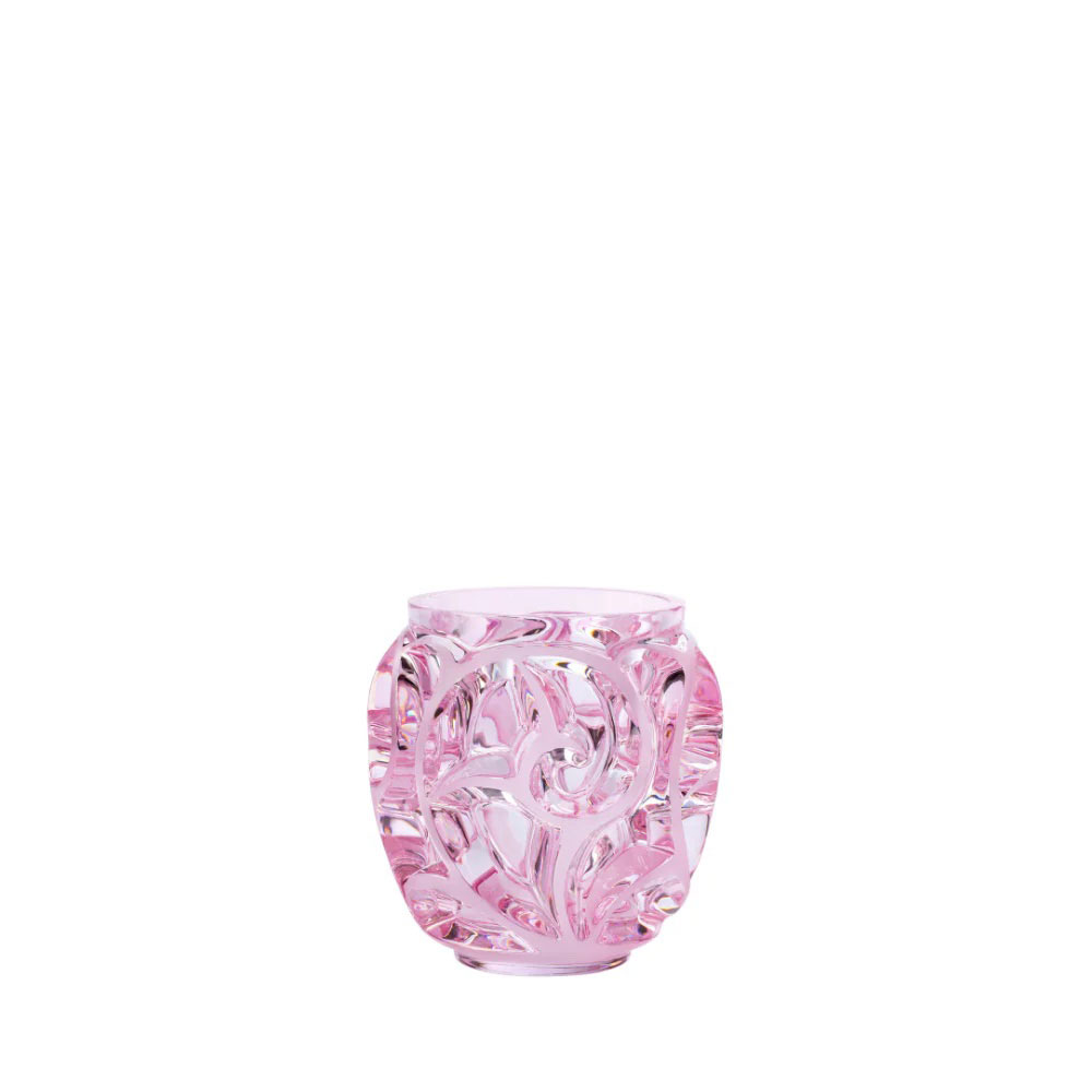 Lalique Tourbillons Pink Luster 5" Vase
