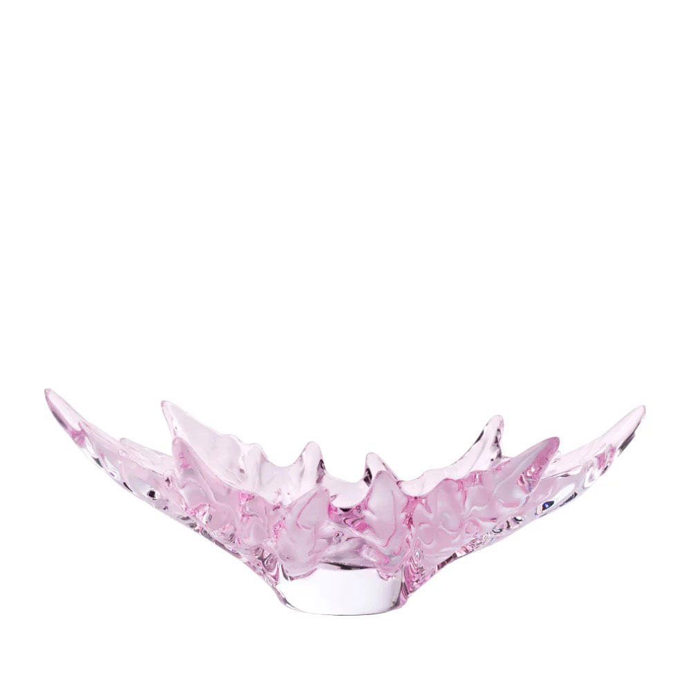 Lalique Champs Elysees 18" Bowl, Pink