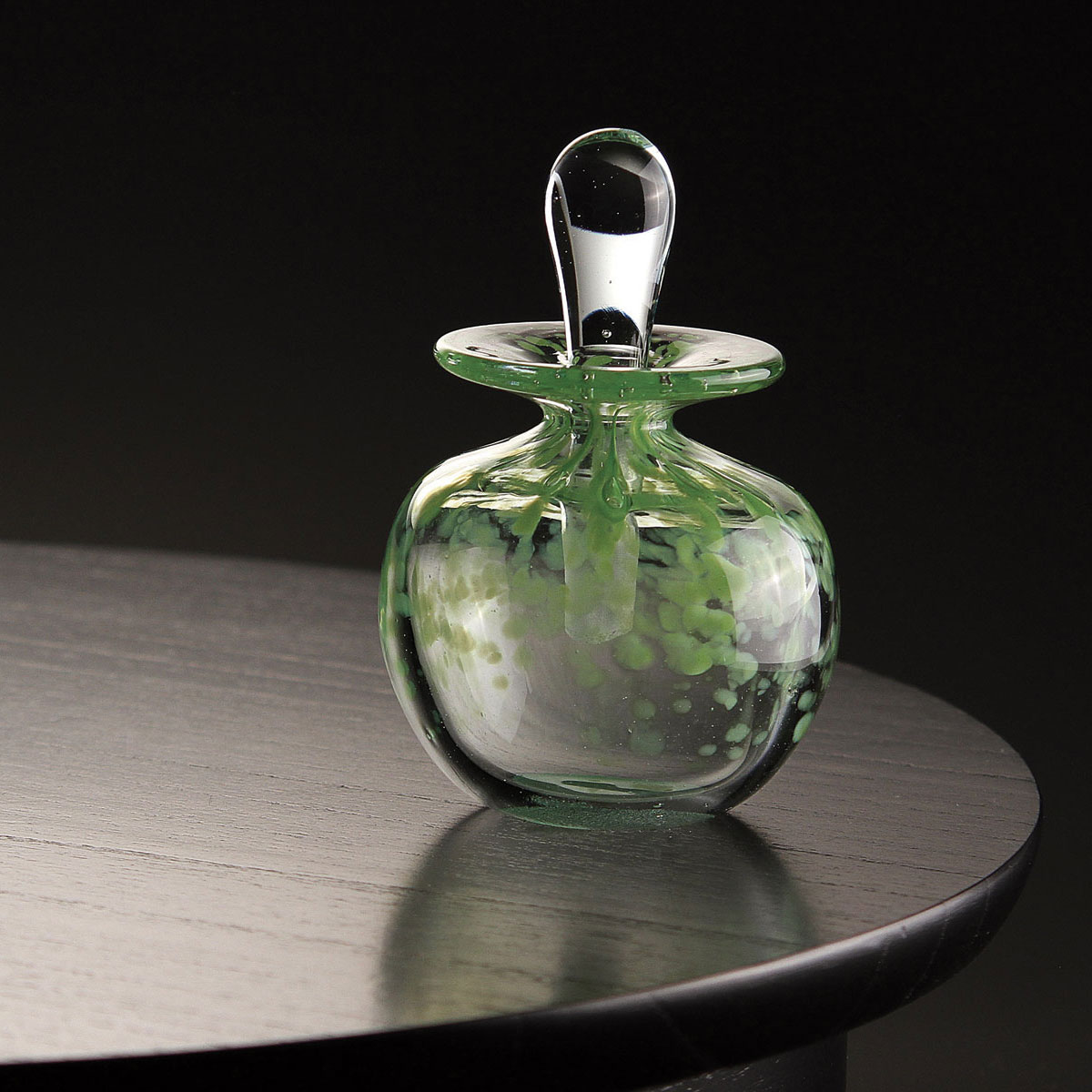 Cashs Ireland, Art Glass Forty Shades of Green, Spring Perfume Bottle