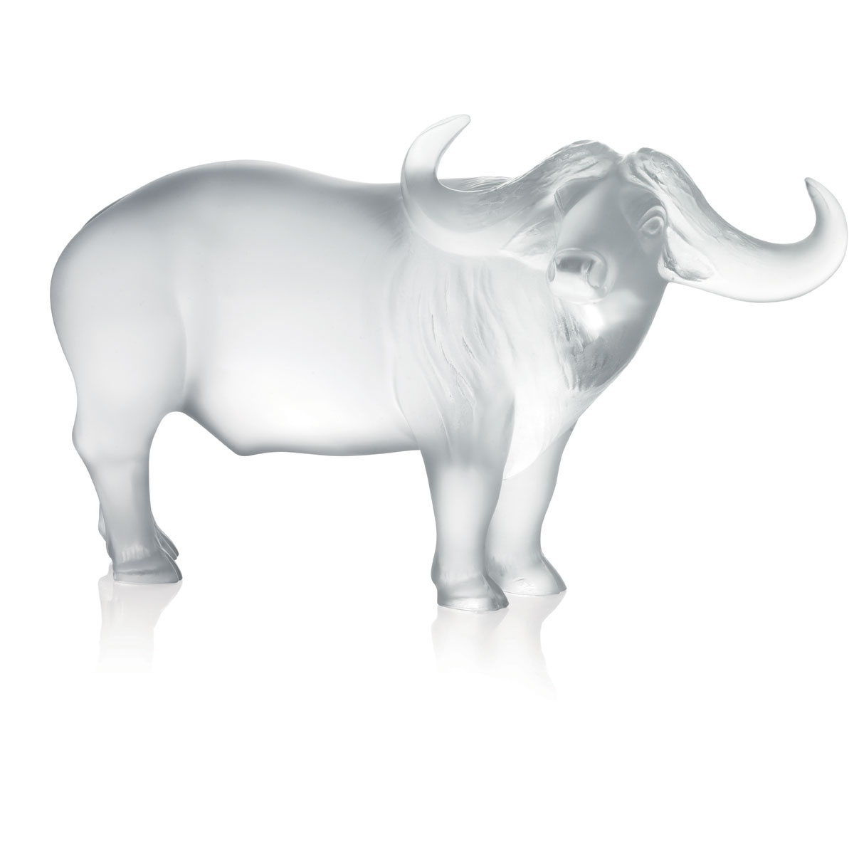 Lalique Zodiac Nam Buffalo Sculpture, Clear