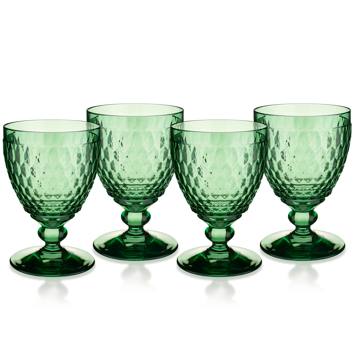 Villeroy and Boch Boston Colored Claret Green Set of 4