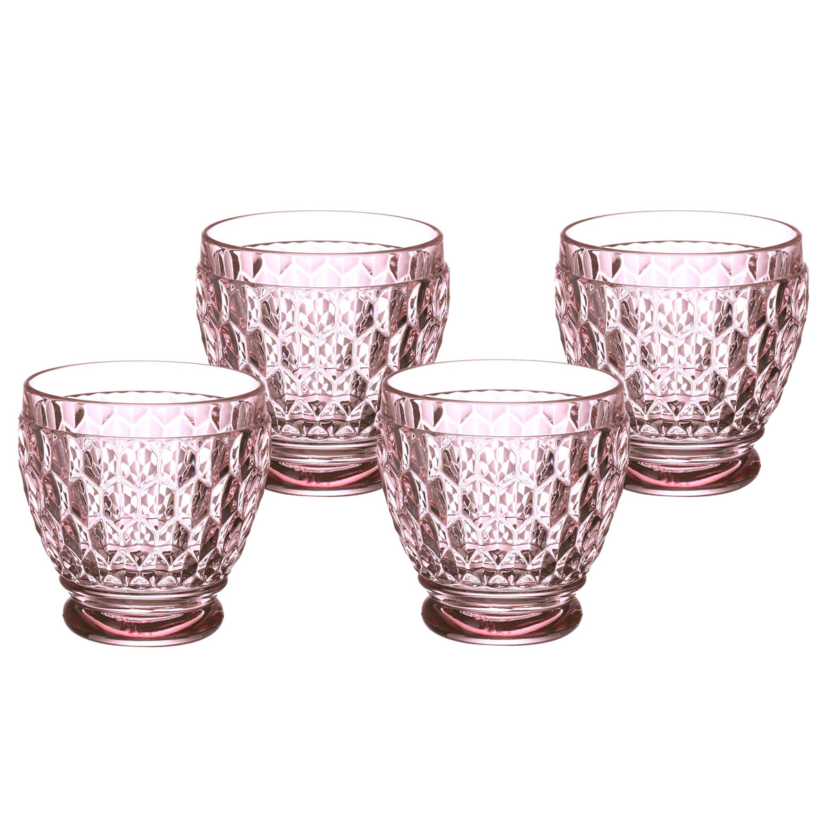 Villeroy and Boch Boston Colored Shot Glass Set of 4 Rose