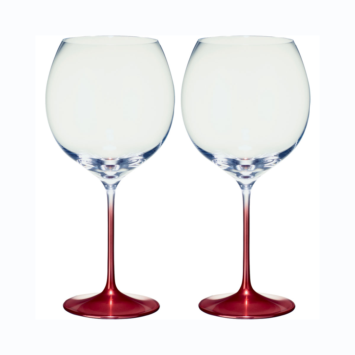Villeroy and Boch Allegorie Premium Rose Burgundy Grand Cru Wine Glasses, Pair