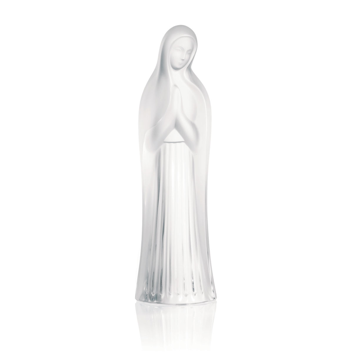 Lalique Virgin Mary With Hands Together Sculpture