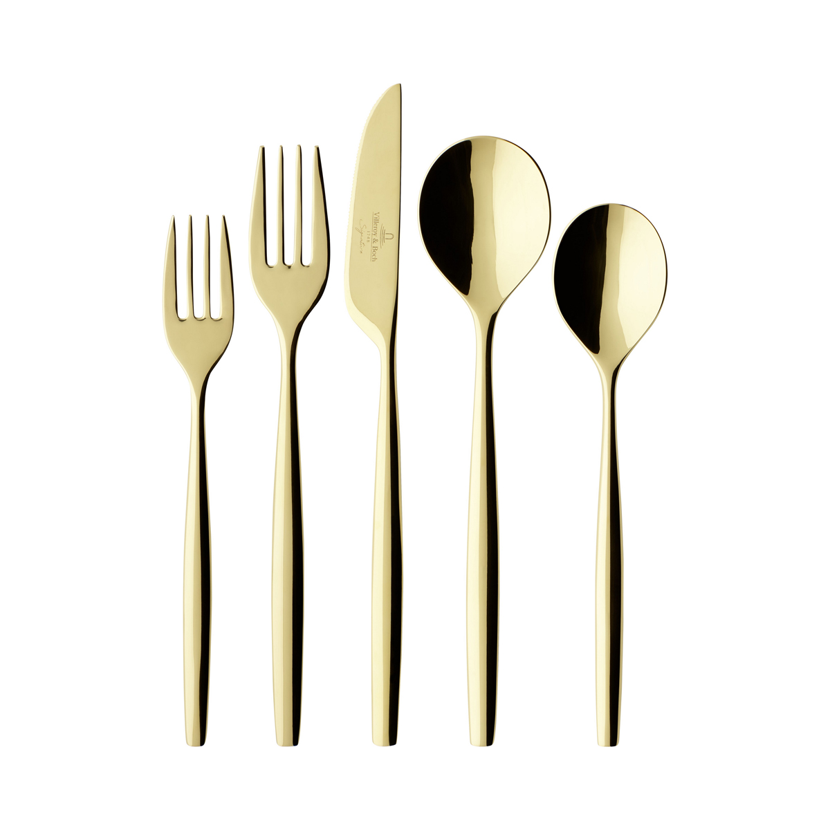 Villeroy and Boch Flatware MetroChic d'Or 5 Piece Place Setting