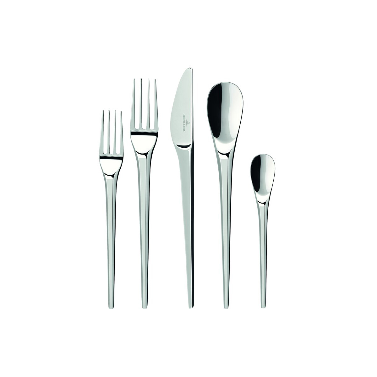 Villeroy and Boch Flatware NewMoon Cutlery 5 Piece Place Set