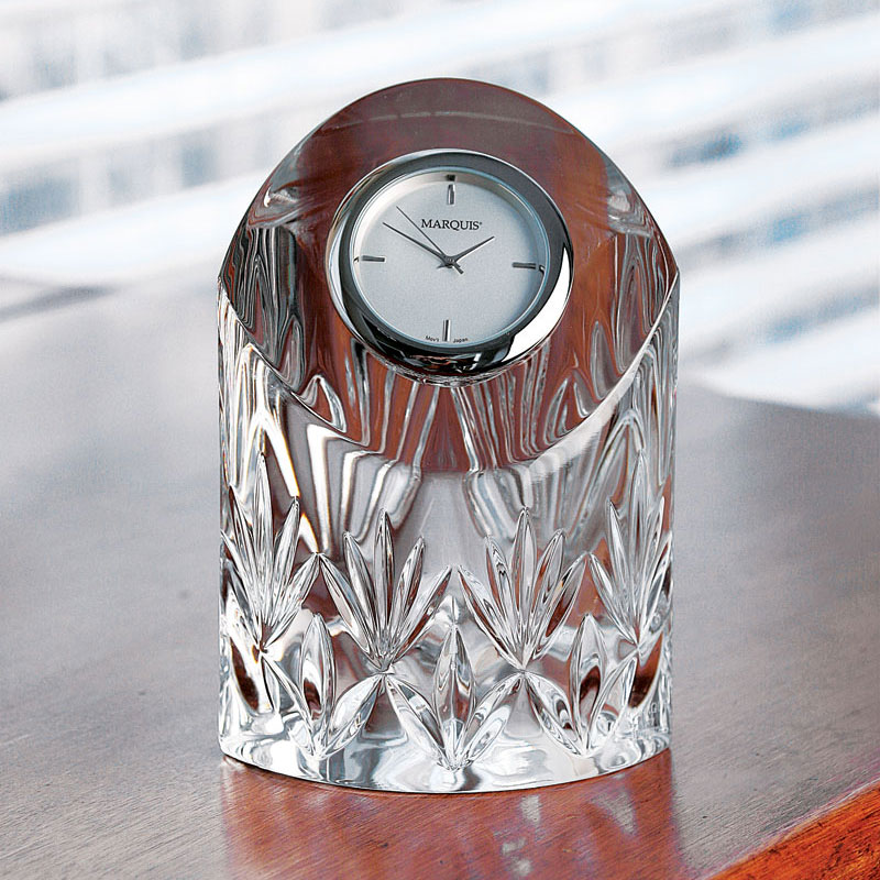 Marquis by Waterford Crystal, Caprice Medium Crystal Clock