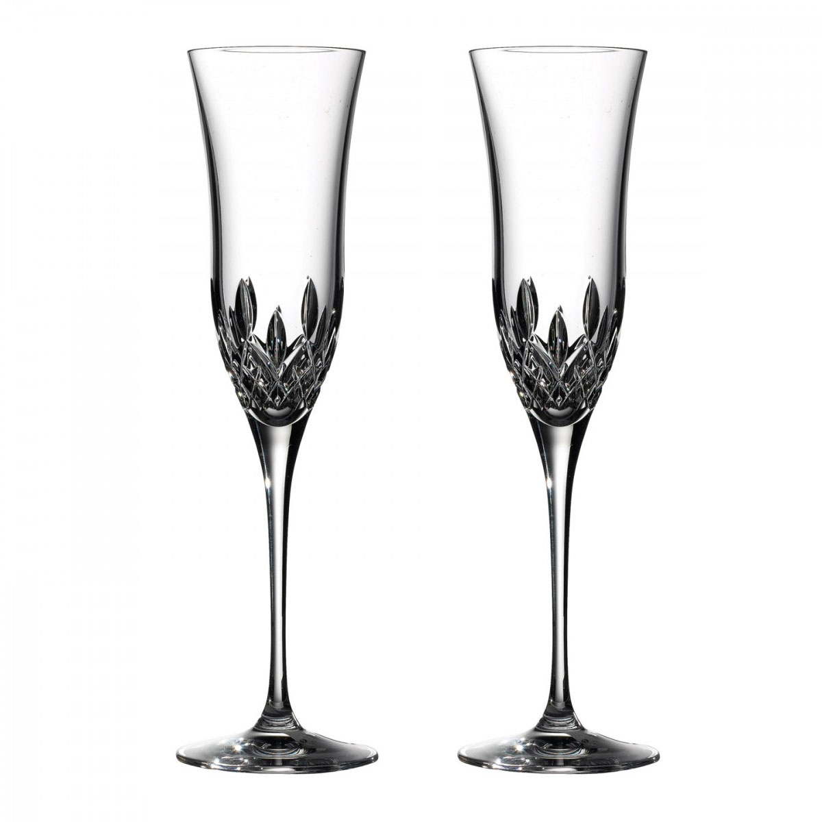 Waterford Lismore Essence Toasting Flutes, Pair