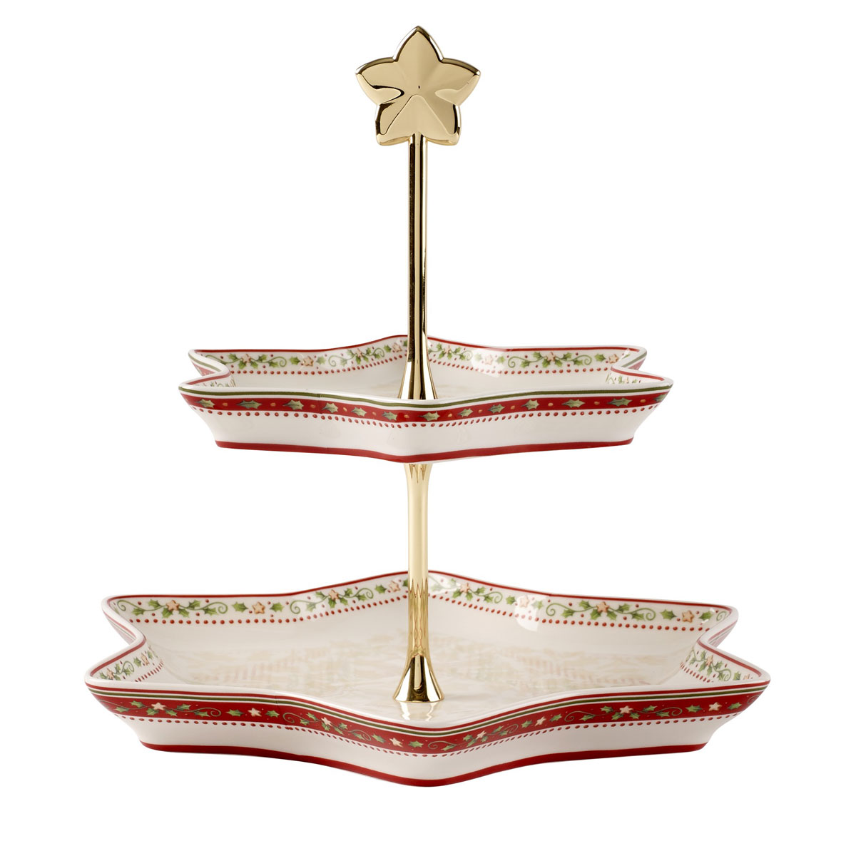 Villeroy and Boch Winter Bakery Delight Two Tier Server, Holly