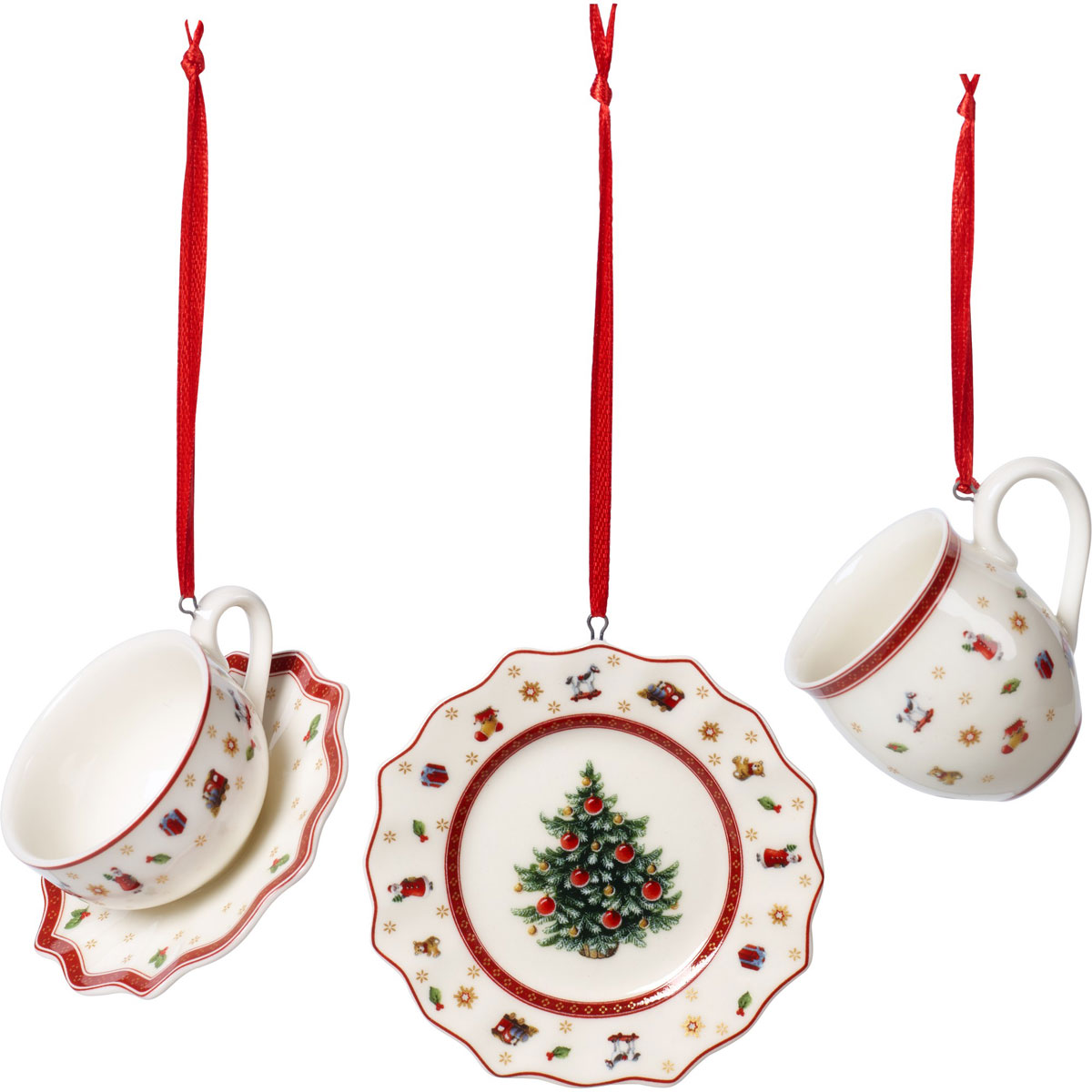 Villeroy and Boch Toys Delight Decoration Ornaments, Tableware Set of 3
