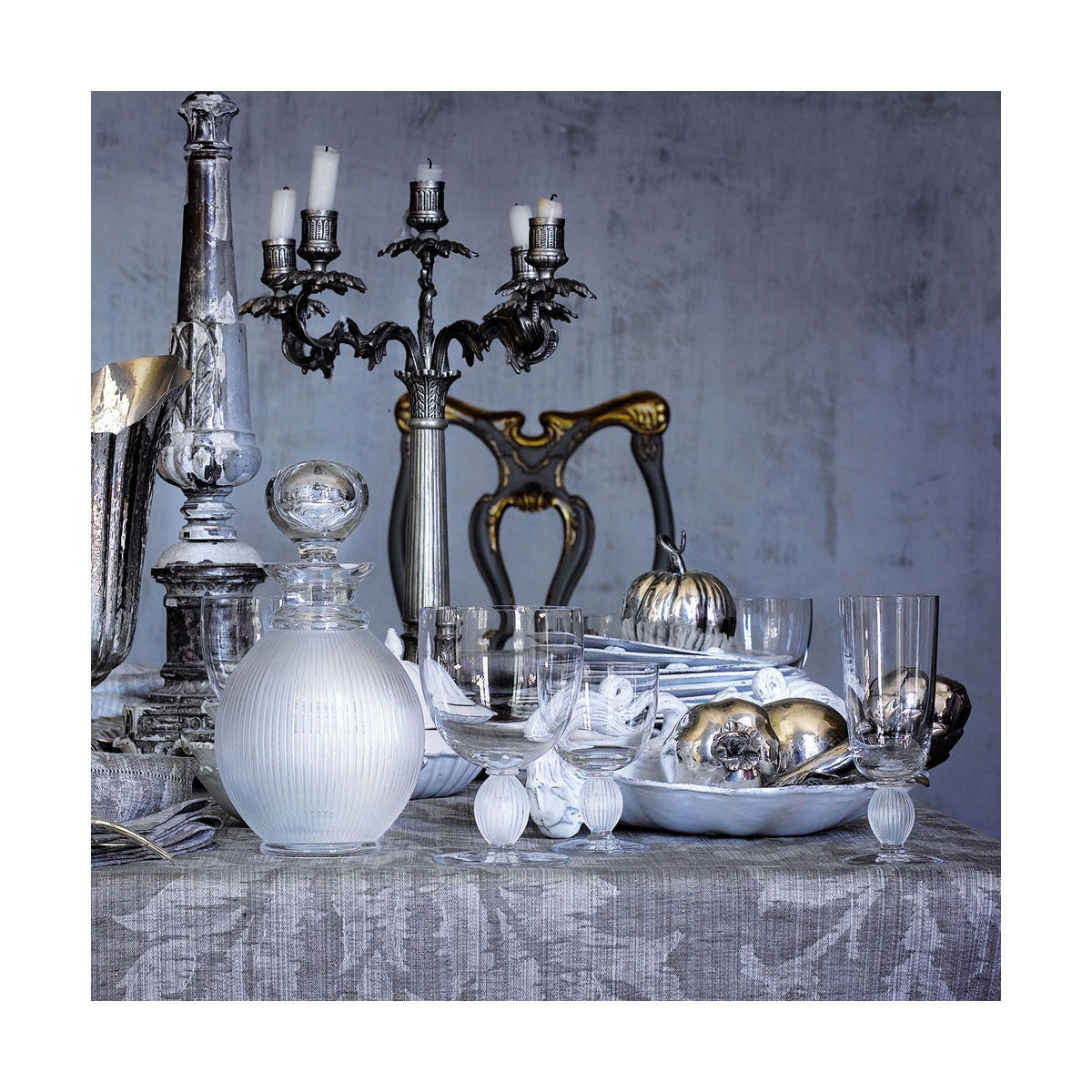 Lalique Langeais Champagne Crystal Flute, Single
