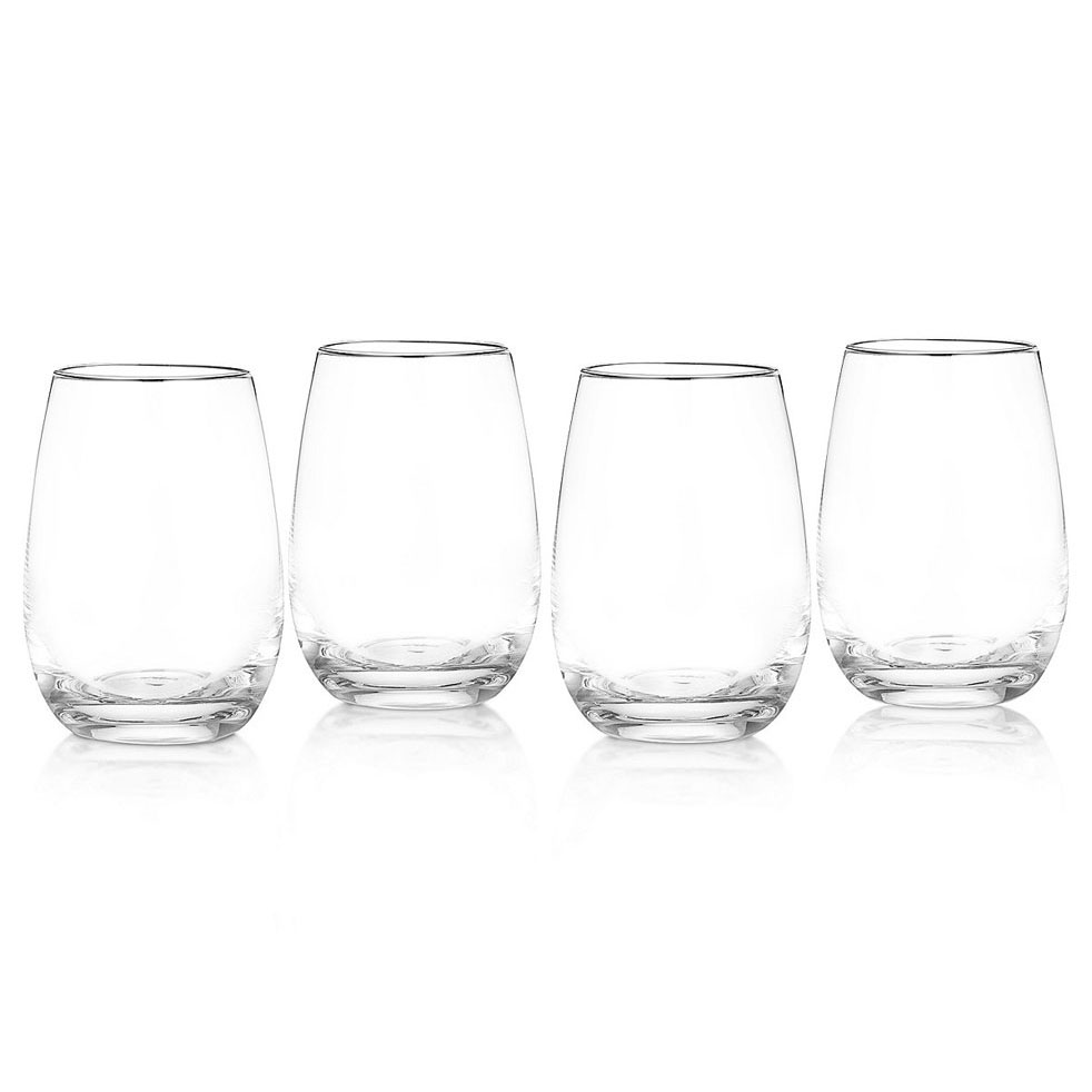 Marquis by Waterford Crystal, Vintage All Purpose Stemless Crystal Wine, Set of Four