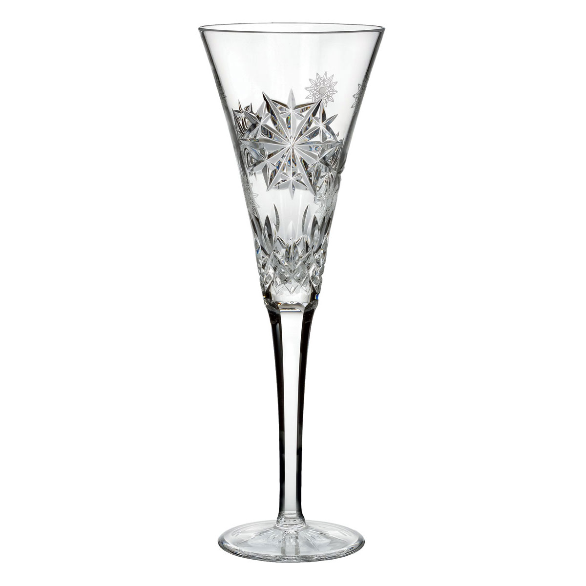 Waterford Snowflake Wishes Joy Clear Flute, Single