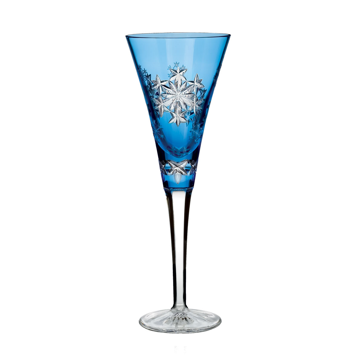 Waterford Snowflake Wishes Goodwill Light Blue Flute, Single