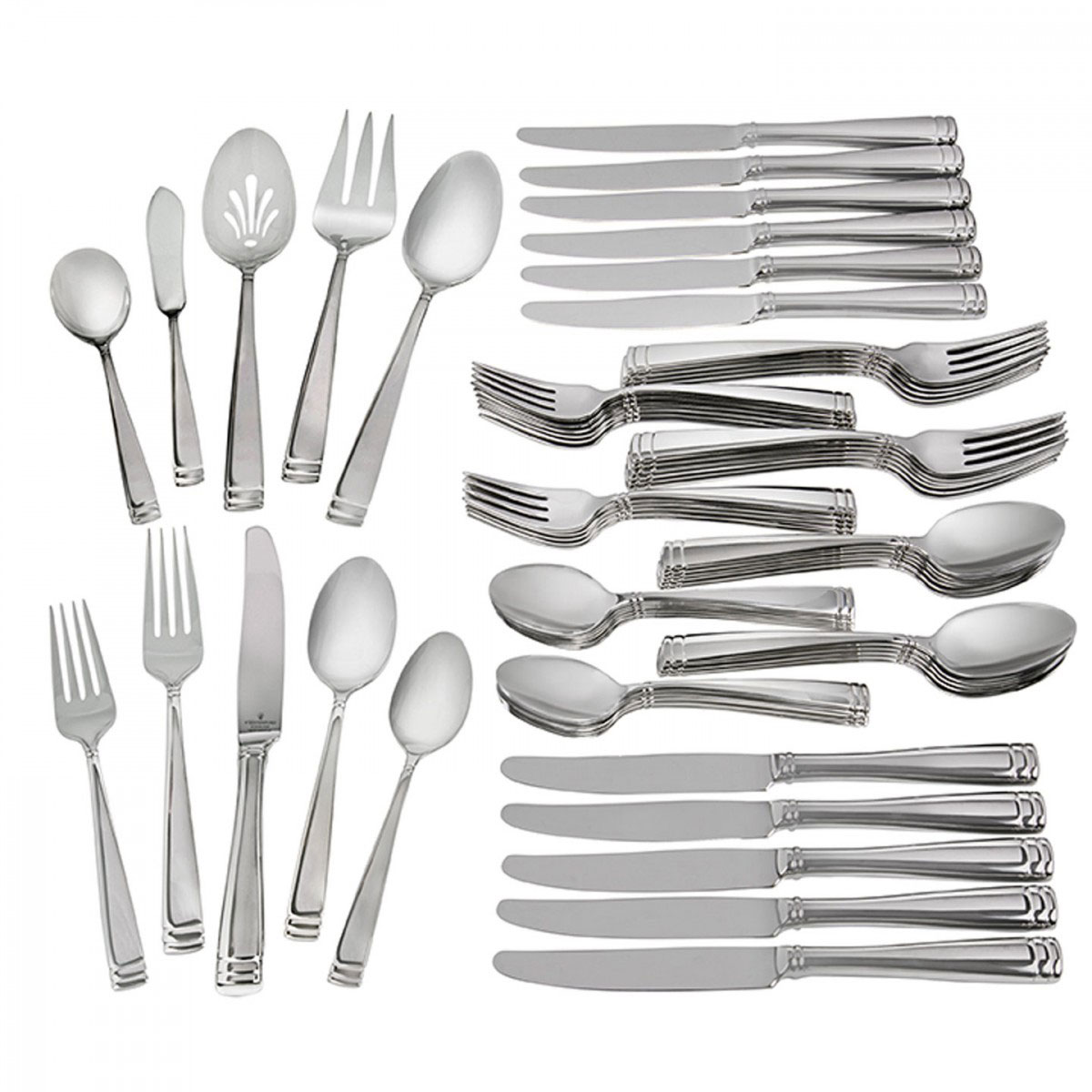 Waterford Flatware 65 Piece Gift Boxed Set, Conover