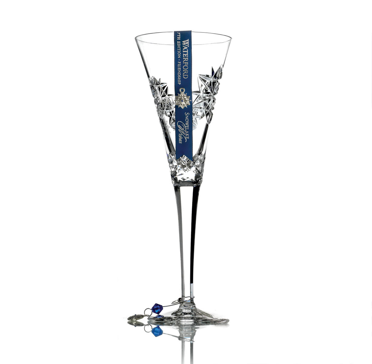 Waterford Snowflake Wishes Friendship Clear Flute, Single