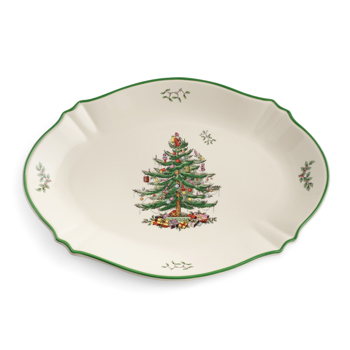 Spode Christmas Tree Serveware Oval Platter