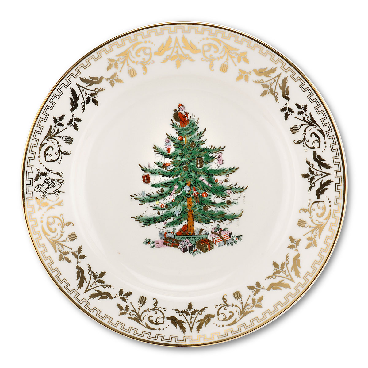 Spode Christmas Tree Gold Salad Plate