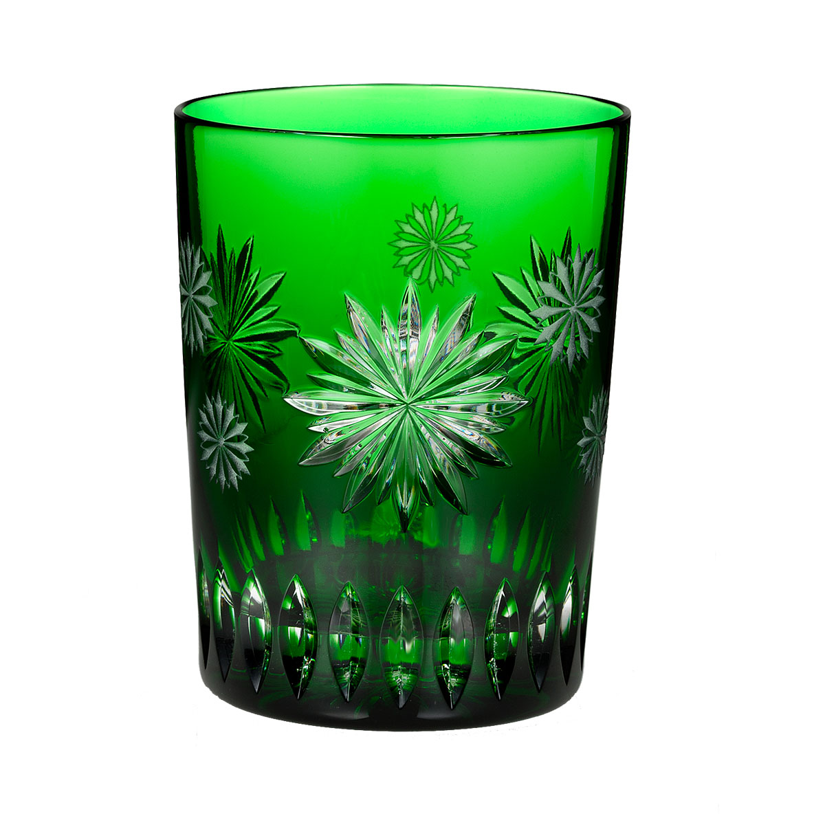 Waterford Crystal, Snowflake Wishes Courage Emerald Crystal DOF Tumbler, Single