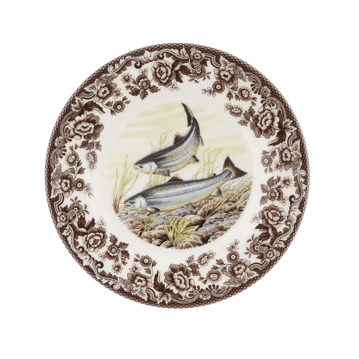 Spode Woodland Salad Plate, King Salmon