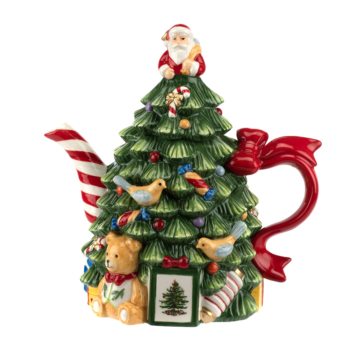 Spode Christmas Tree Figural Tree Teapot