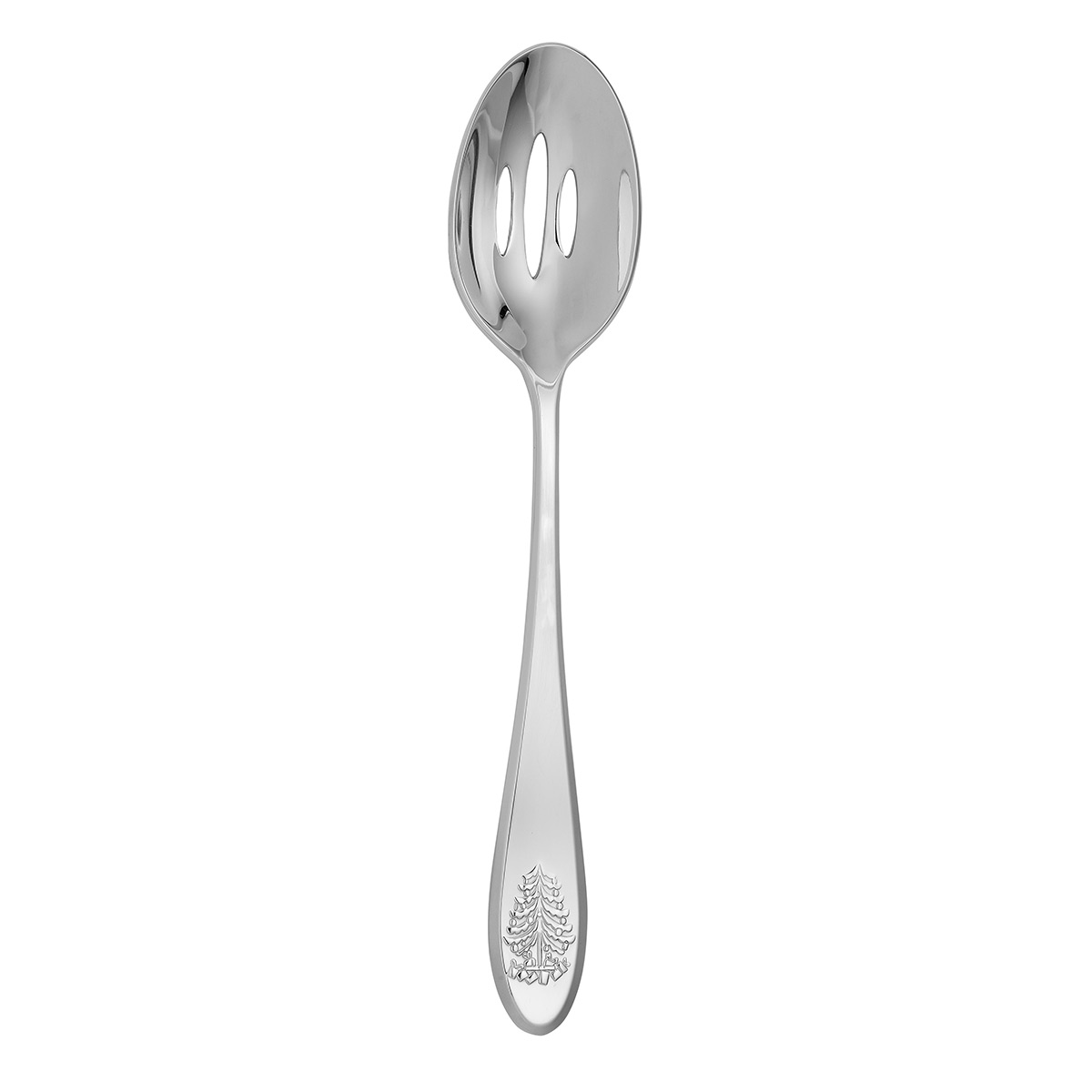 Spode Christmas Tree Cutlery Slotted Spoon, Stainless
