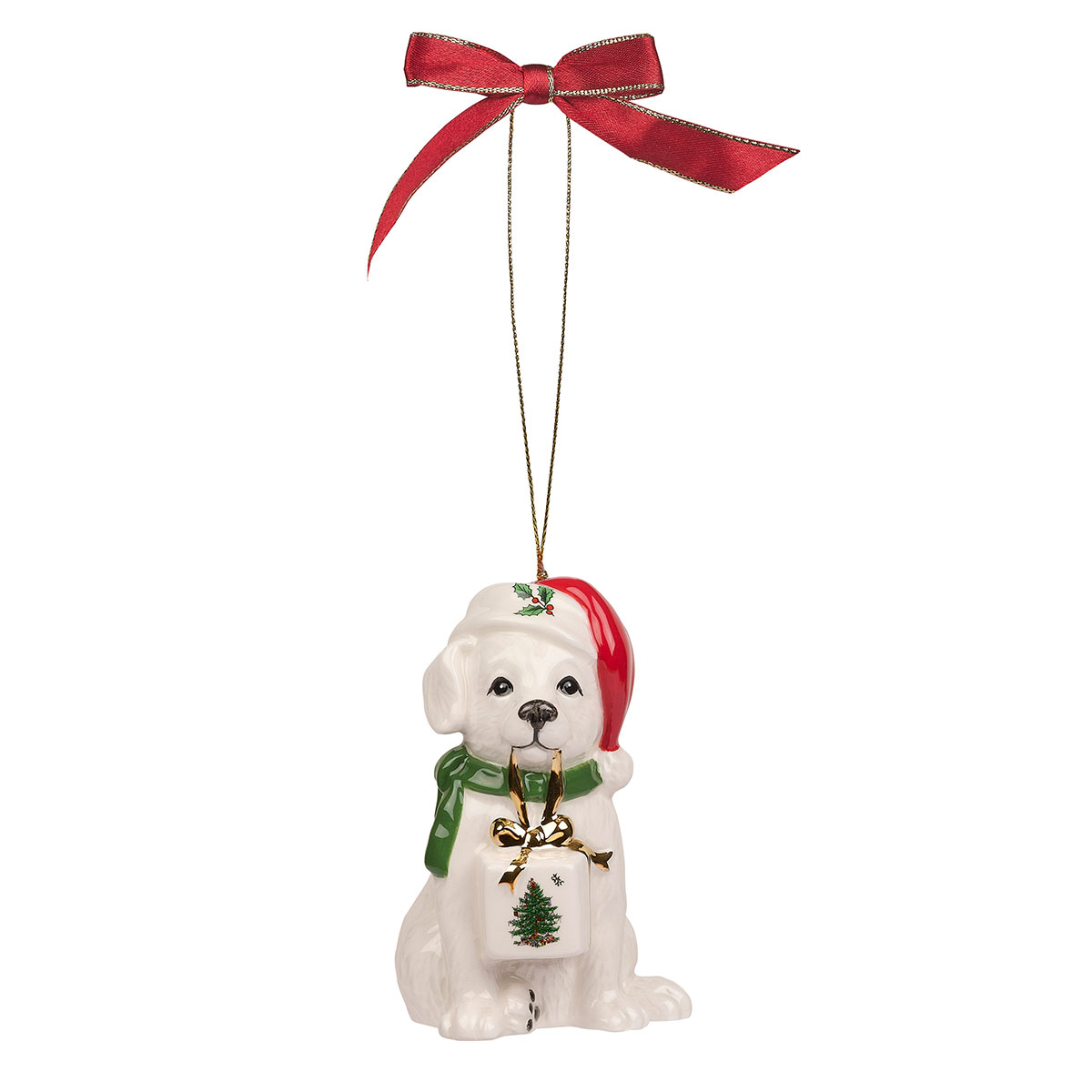 Spode Christmas Tree Dog Ornament