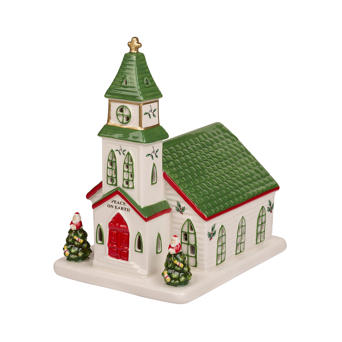 Spode Christmas Tree Village Lit Figural Spode Church