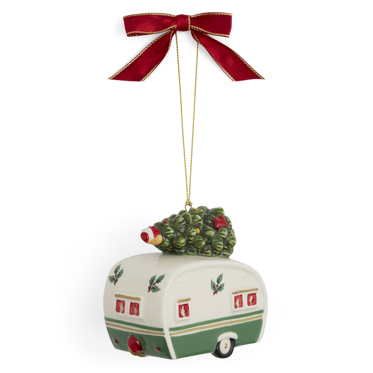Spode Christmas Tree Camper Van Ornament