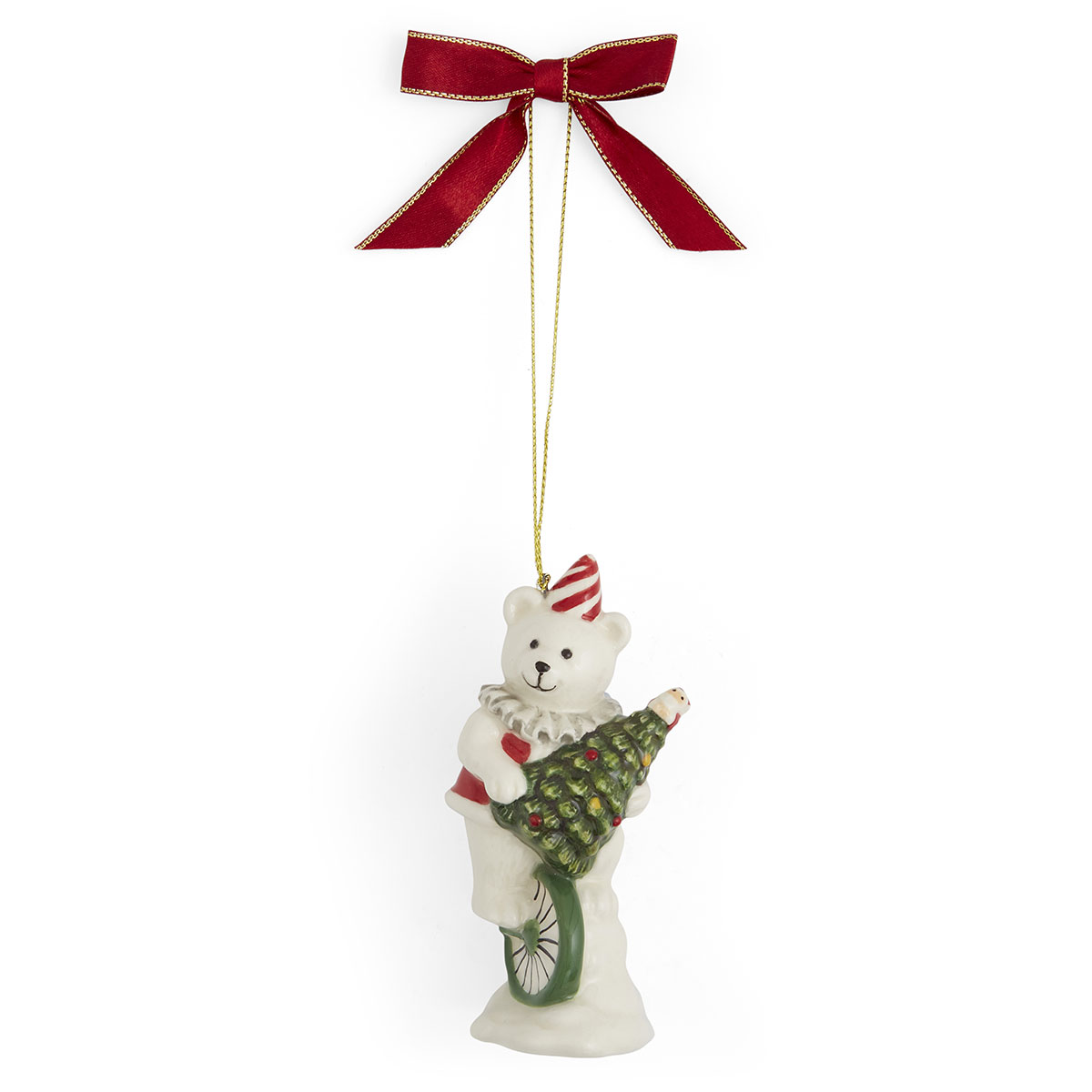 Spode Christmas Tree Carnival Bear Ornament