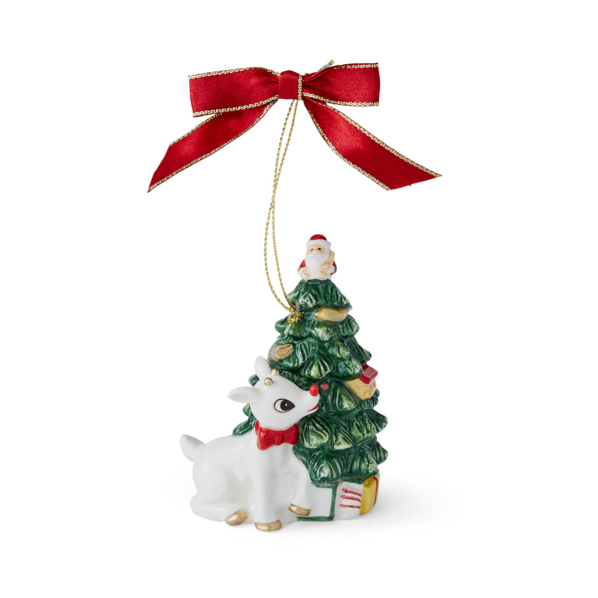 Spode Christmas Tree Rudolph With Spode Tree Ornament