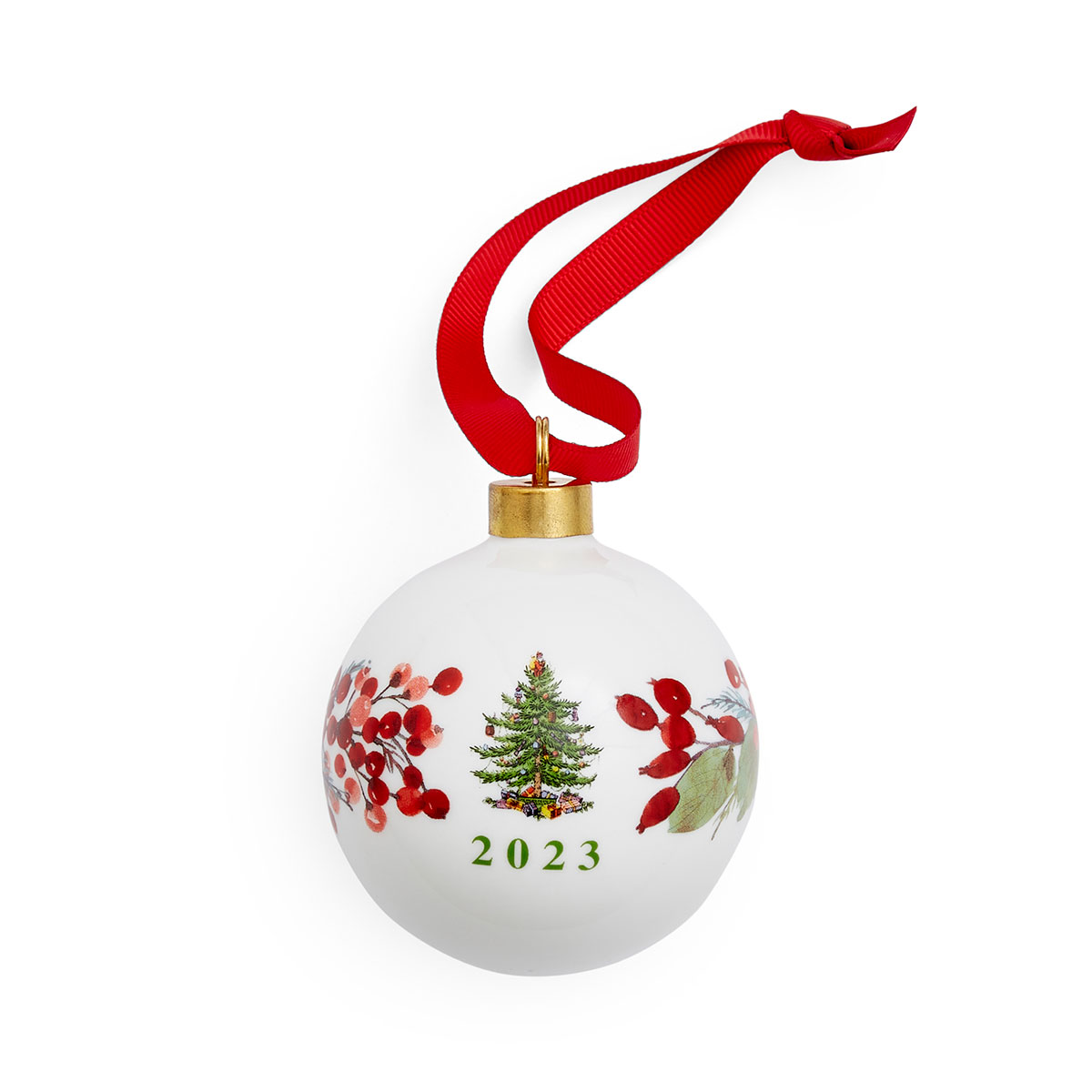 Spode 2023 Christmas Tree Annual Dated Ball Ornament
