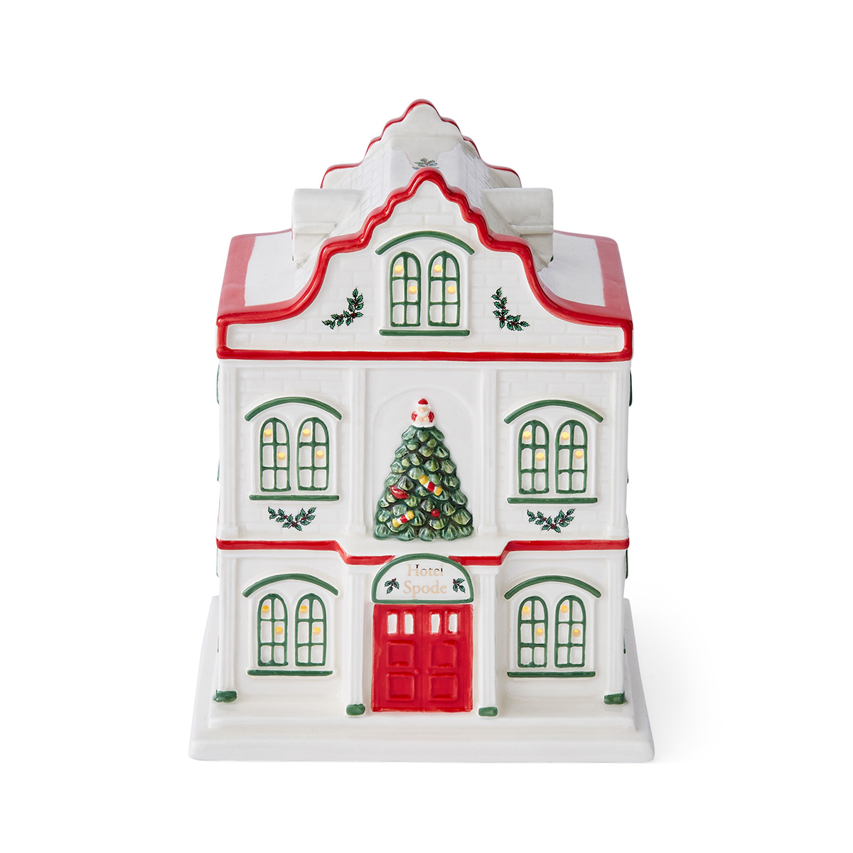Spode Christmas Tree Village Figural LED Hotel