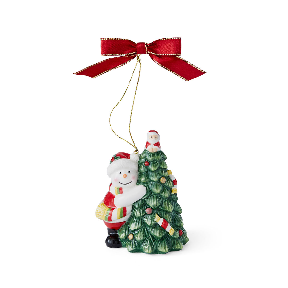 Spode 2023 Christmas Tree Tree Hugger Snowman Ornament