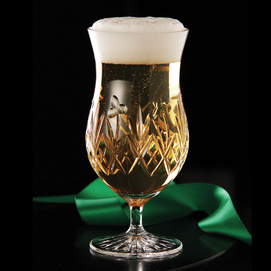 Cashs Ireland, Shamrock Craft Ale Beer Glasses, Pair
