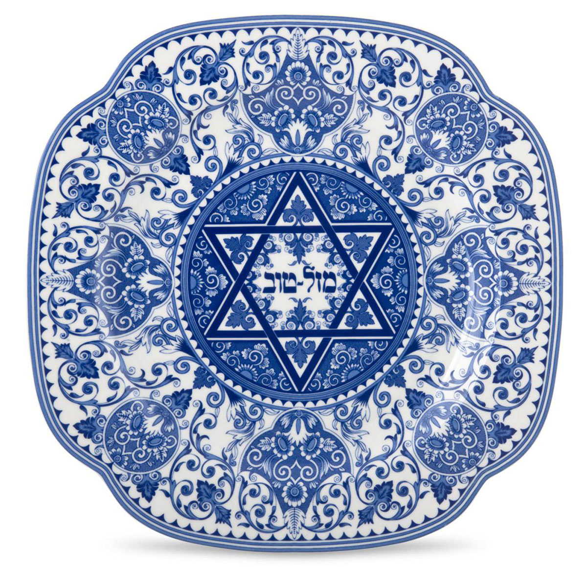 Spode Judaica Mazel Tov Plate, Good Luck