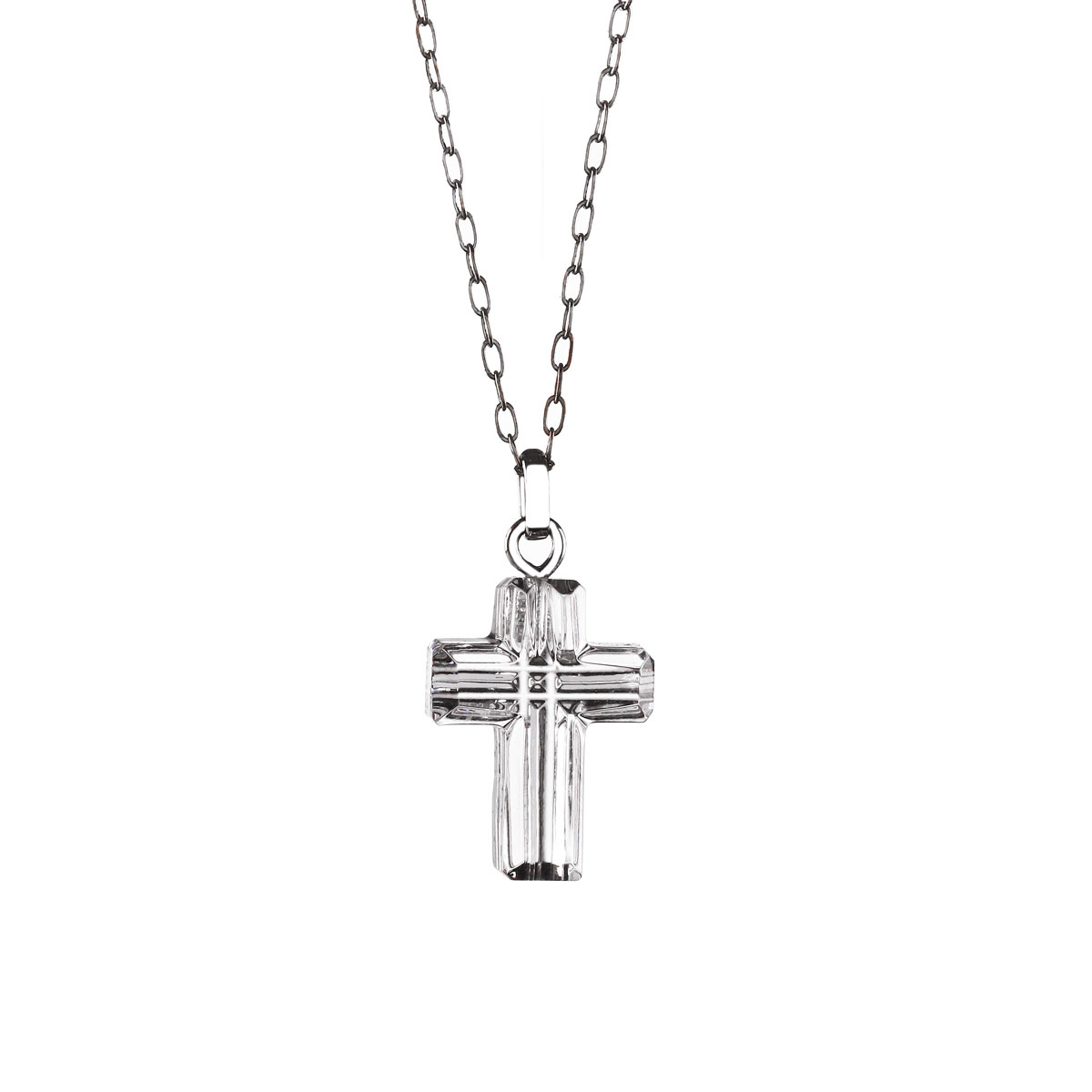 Cashs Ireland, Crystal St. Brigid's Cross Pendant Necklace, Small