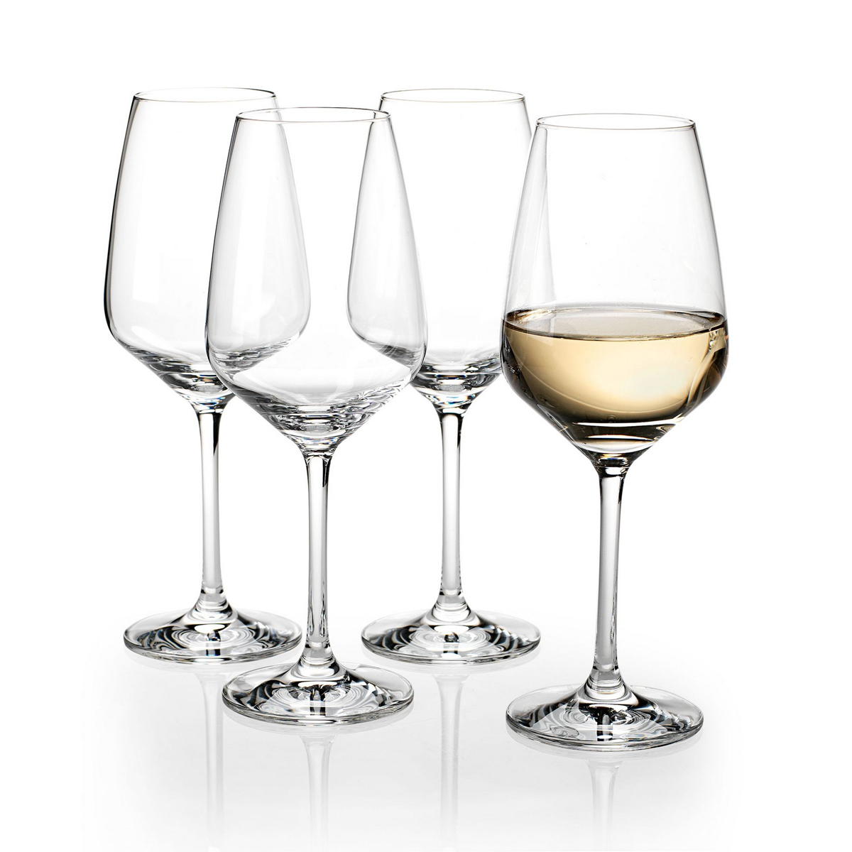 Villeroy and Boch Voice Basic White Wine Glasses, Set of 4