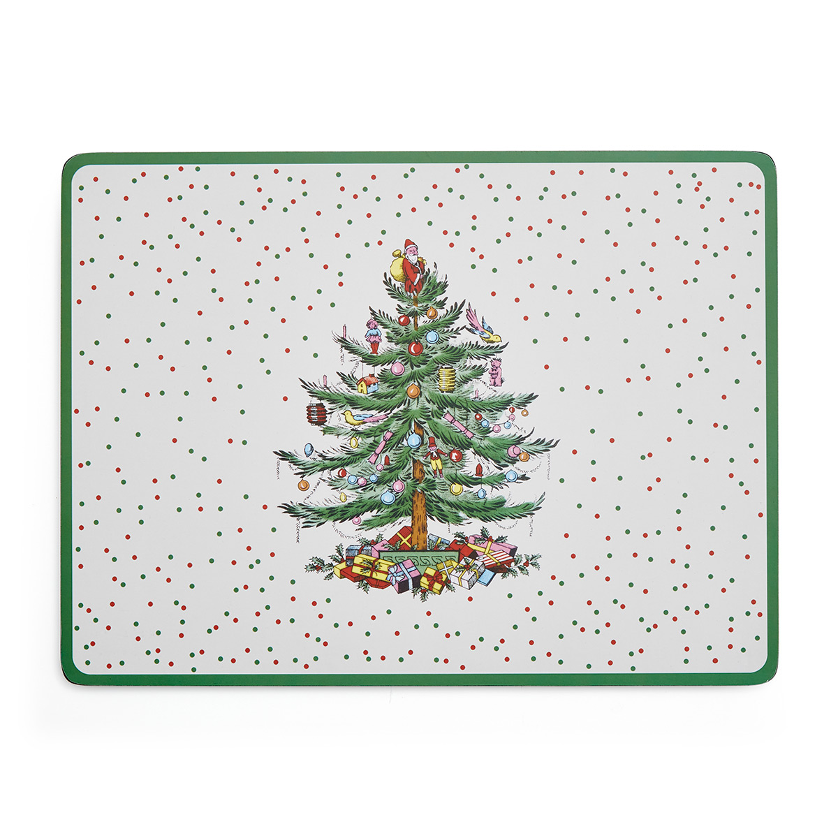 Spode Christmas Tree Polka Dot Set Of 4 Large Placemats