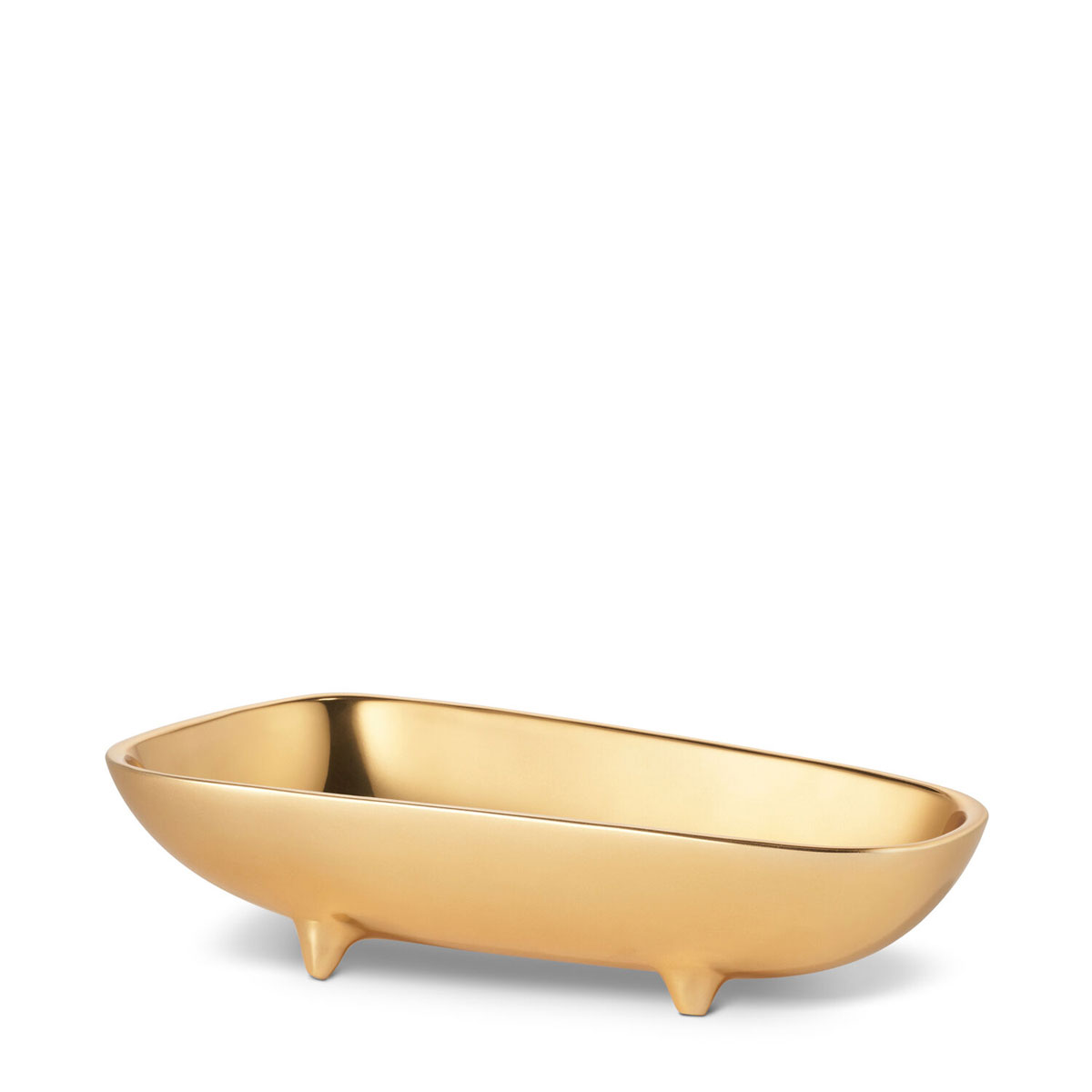 Aerin Valerio Footed Bowl, Gold