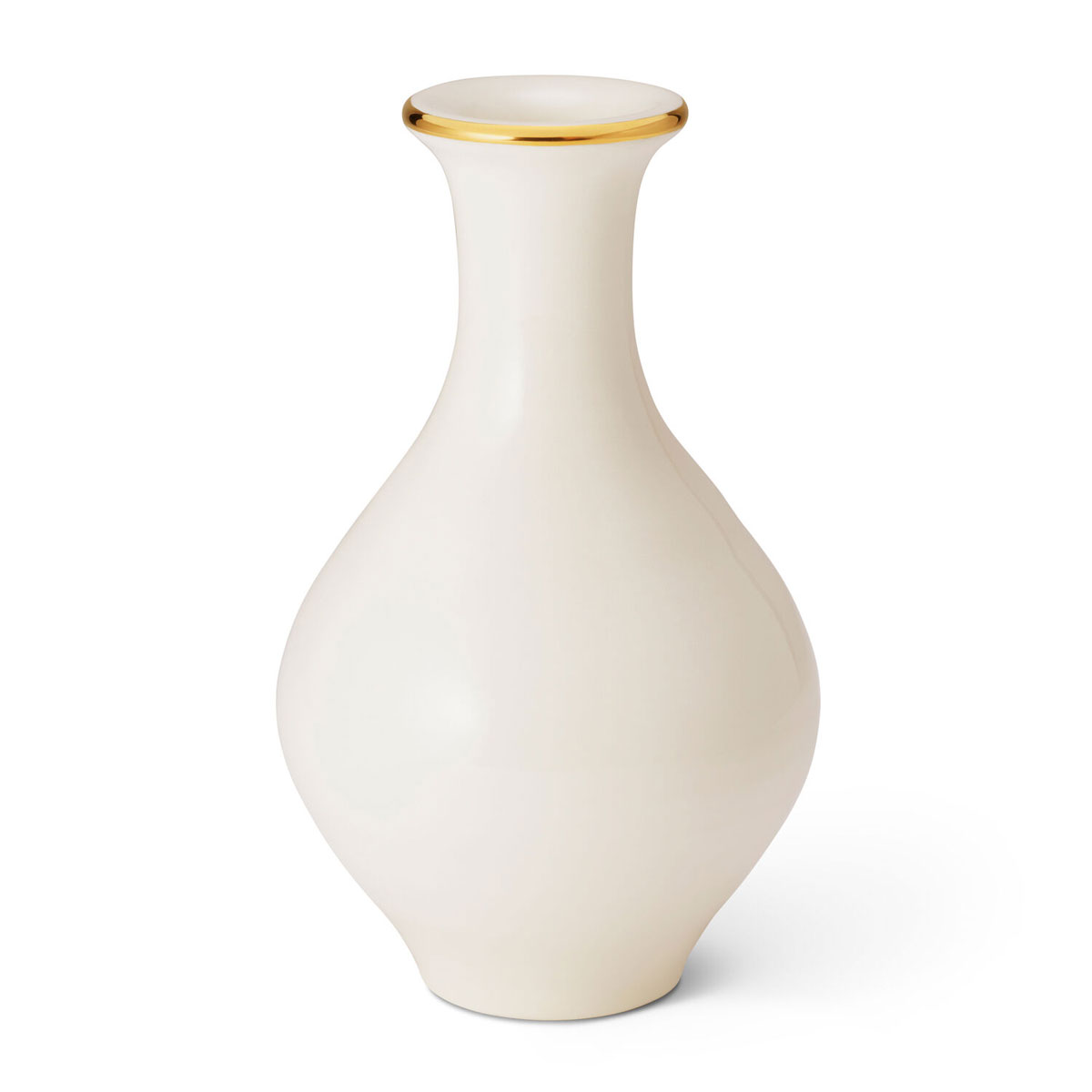 Aerin 5.5" Sancia Baluster Vase, Cream